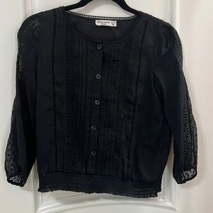 Abercrombie kids black long sleeve shirt
